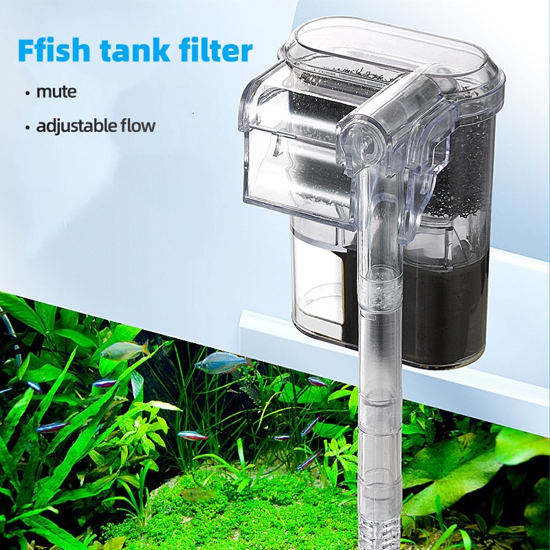 Aquarium Fish Tank Cleaner - Mini Suspended USB Filter for Fish