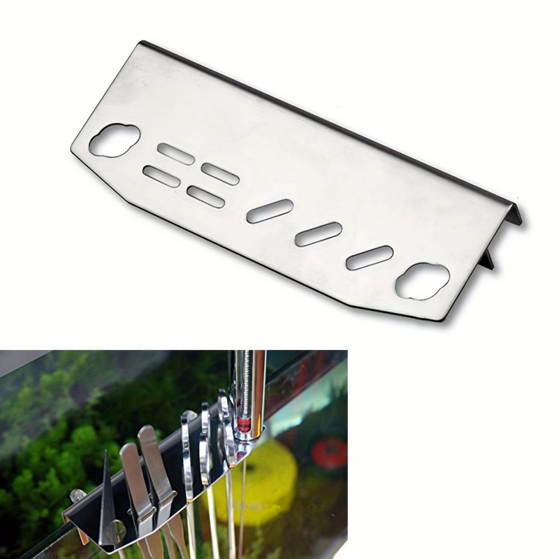 Aquarium Fish Tank Cleaner - Stainless Steel Aquarium Cleaning Tools Holder,