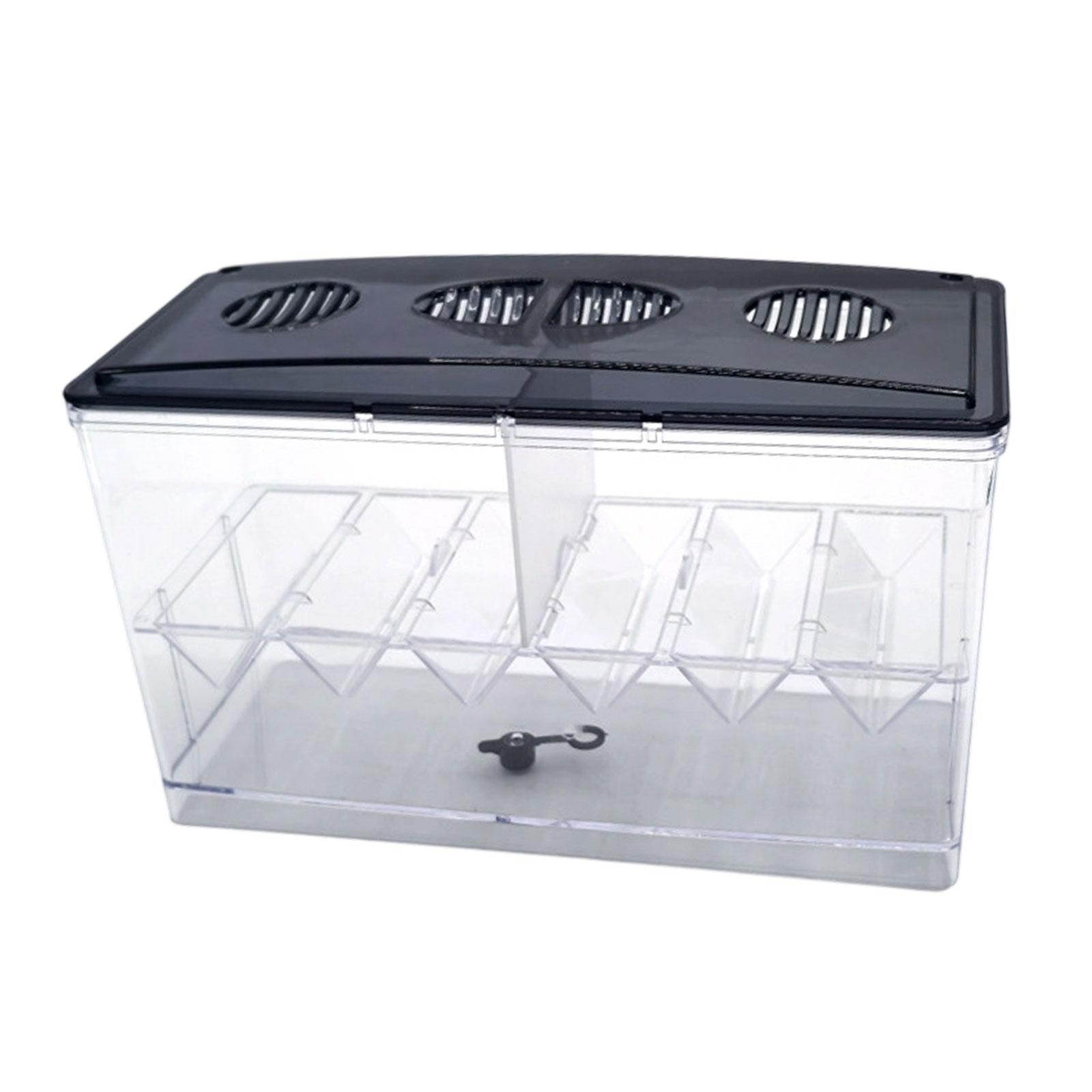 Aquarium Fish Tank Cleaner - Floating Fish Breeding Isolation Box Detachable