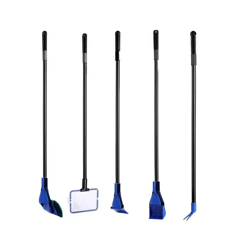 Aquarium Fish Long - 5-in-1 Aquarium Cleaning Kit with Telescopic