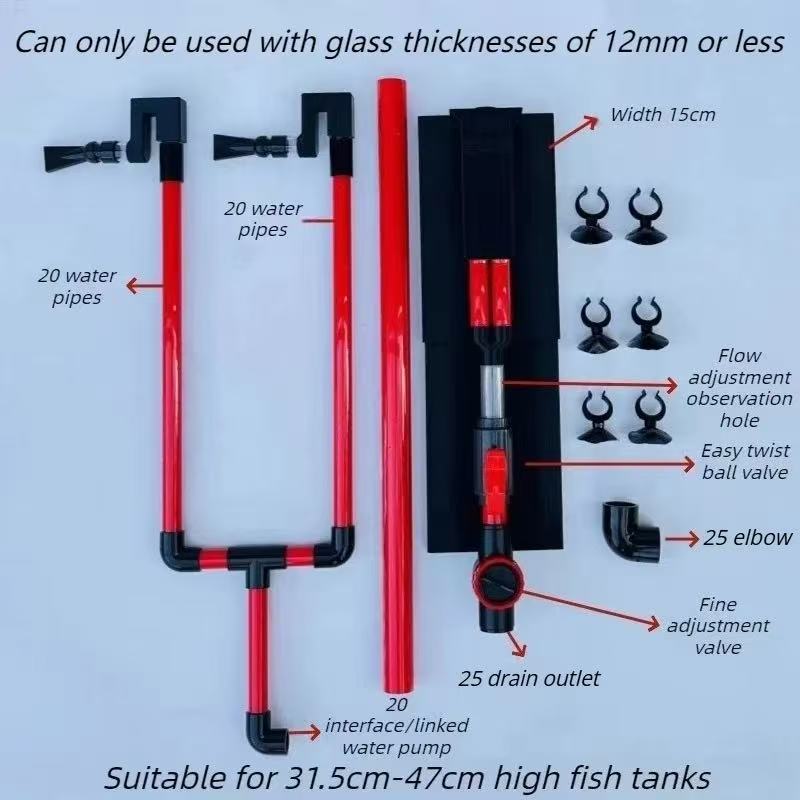 Siphon Aquarium Filter Double  - Aquarium Fish Tank Cleaner 评论和价格