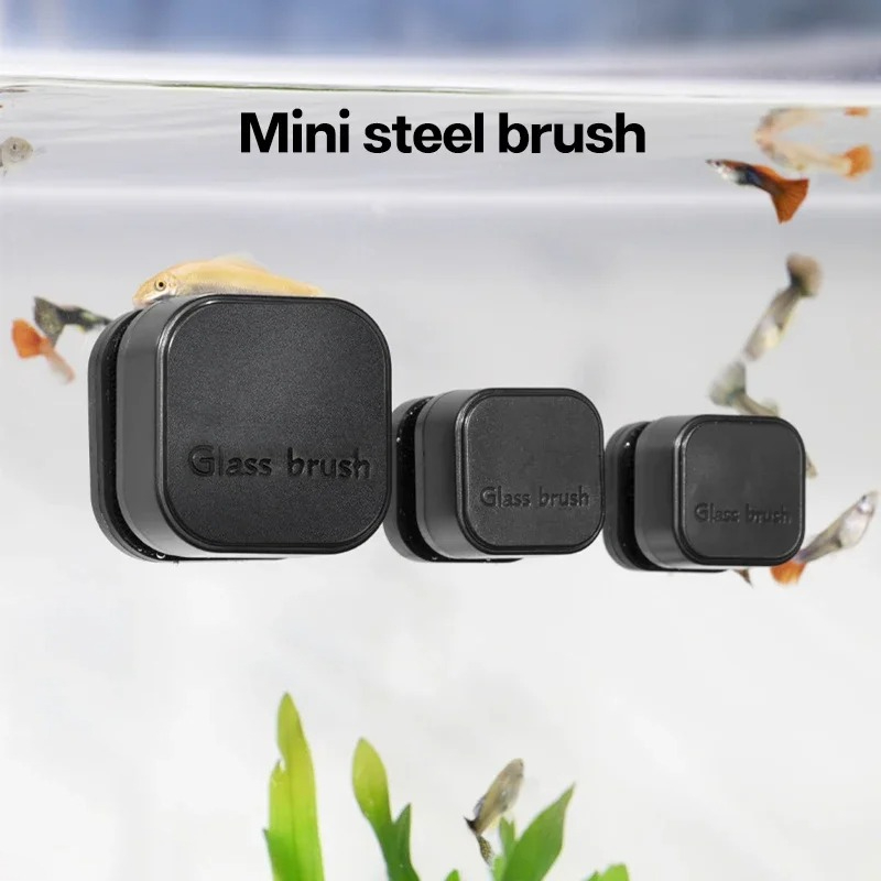 Mini Square Magnetic Brush Aqu - Aquarium Fish Tank Cleaner 评论和价格