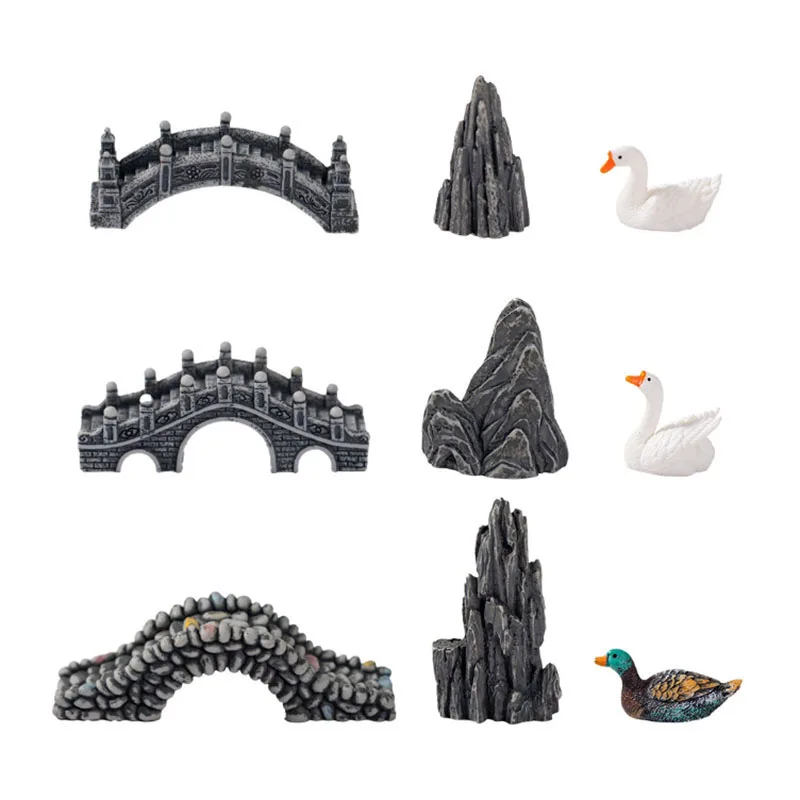 Mini Aquarium Resin Bridge Dec - Aquarium Fish Bridge 评论和价格