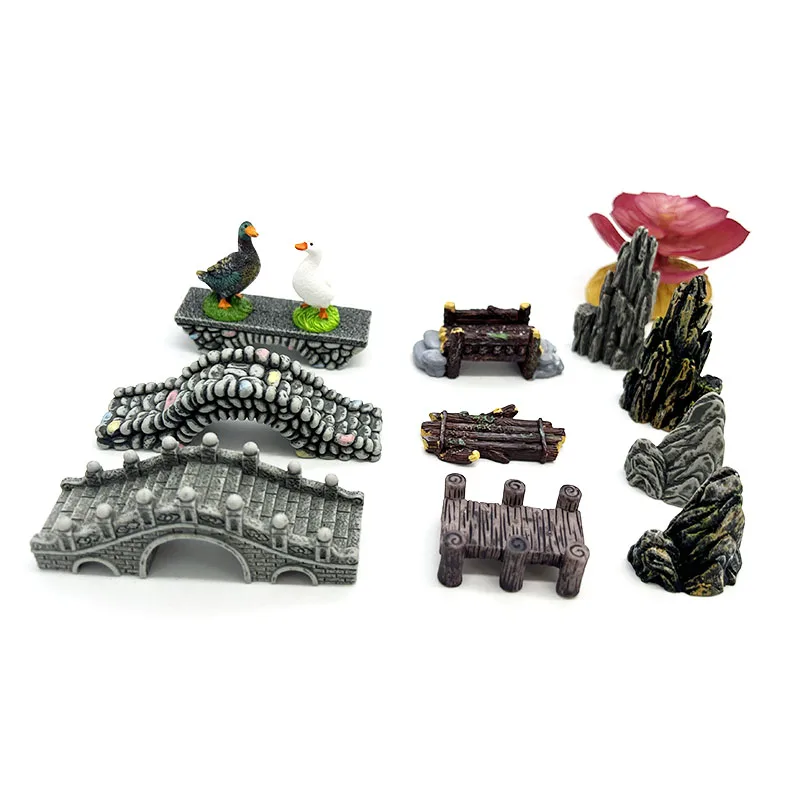 Mini Aquarium Resin Bridge Dec - Aquarium Fish Bridge 评论和价格