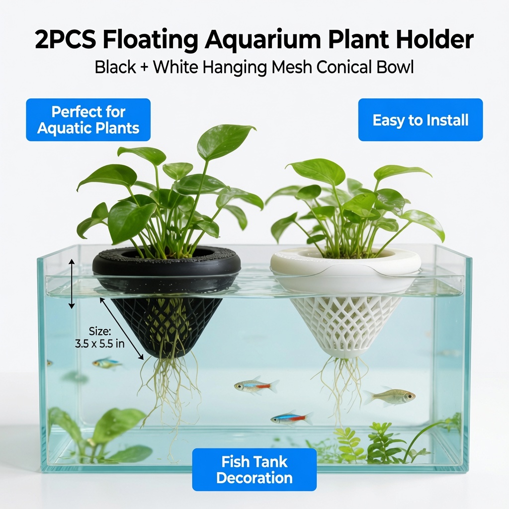 2PCS Floating Aquarium Plant H - Aquarium Fish Cartoon 评论和价格