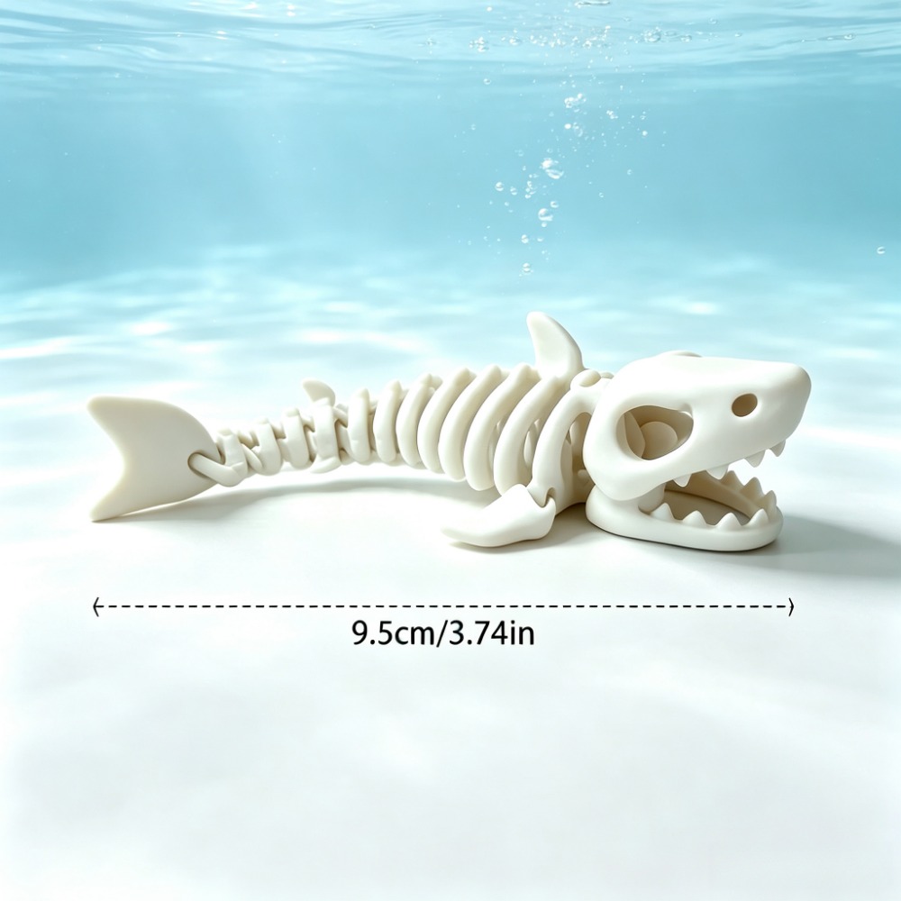Shark Skeleton Aquarium Decor  - Aquarium Fish Cartoon 评论和价格