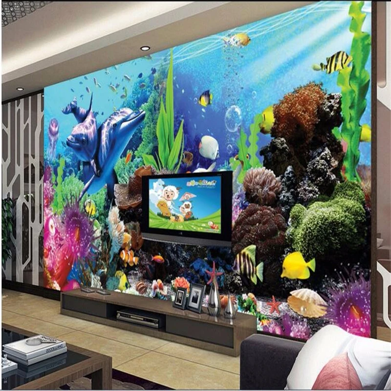 beibehang custom tereo tropica - Aquarium Fish Live Wallpaper 评论和价格