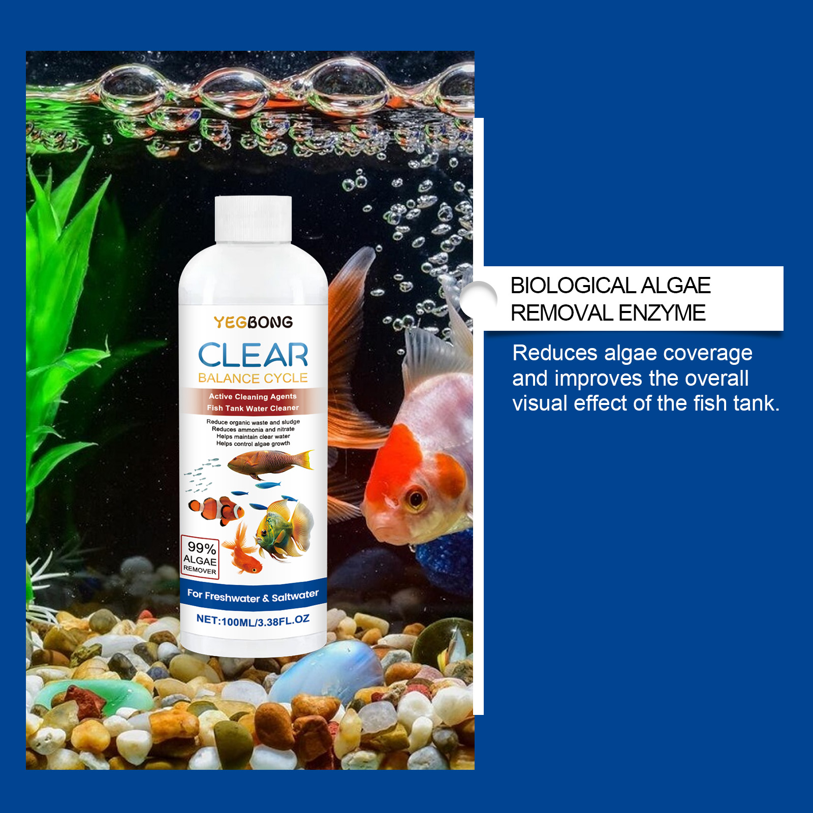 Aquarium Water Clarifier 100ml - Aquarium Fish Tank Cleaner 评论和价格