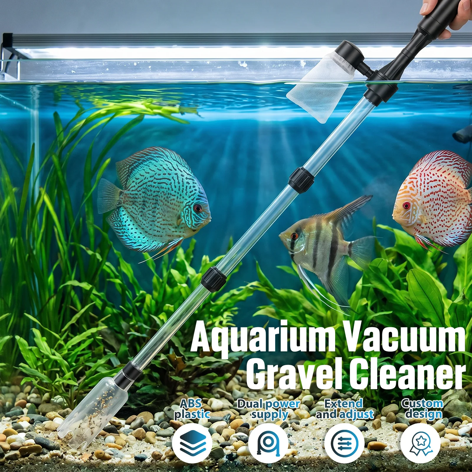 Aquarium Vacuum Gravel Cleaner - Aquarium Fish Tank Cleaner 评论和价格