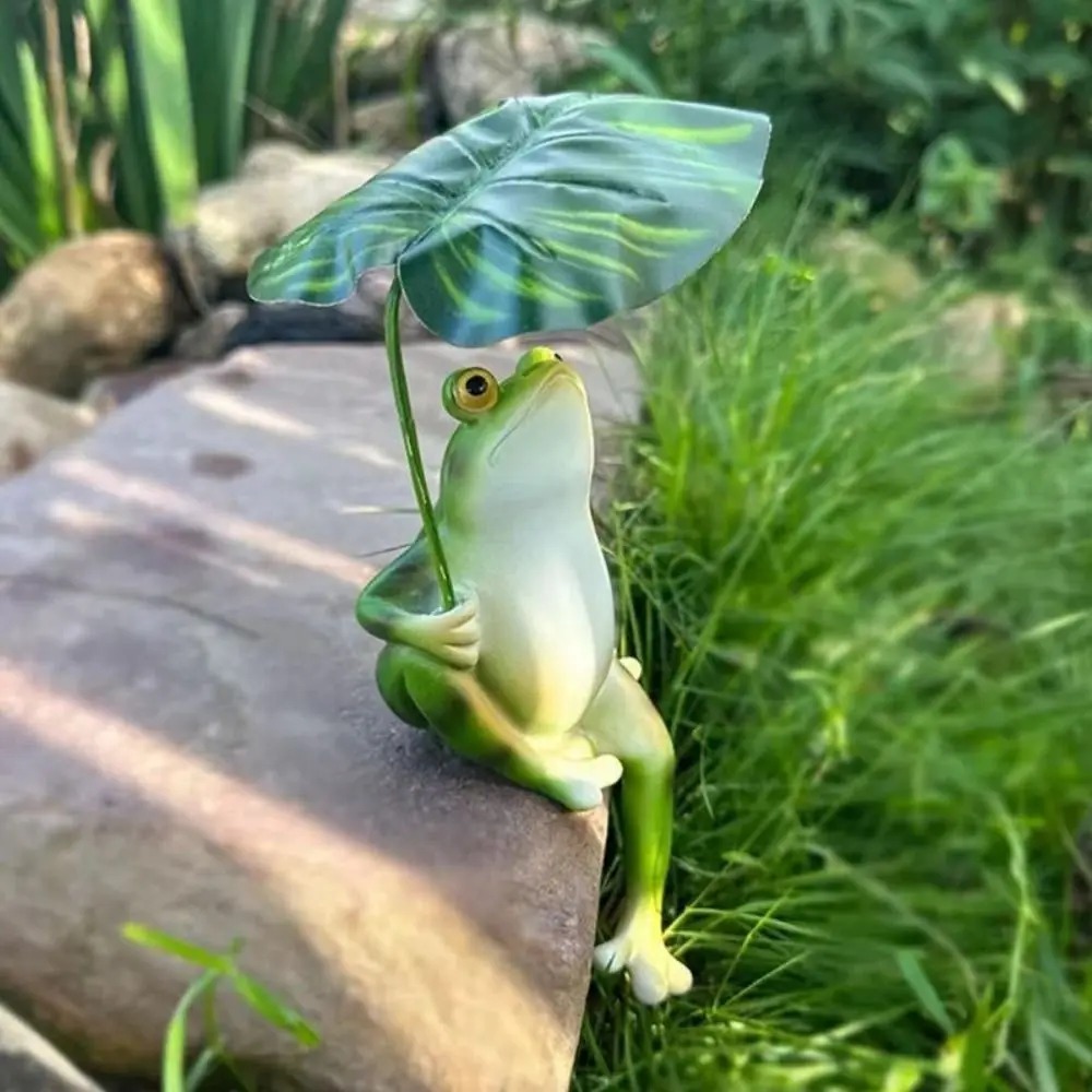 Cartoon Resin Frog Figurine Cr - Aquarium Fish Cartoon 评论和价格