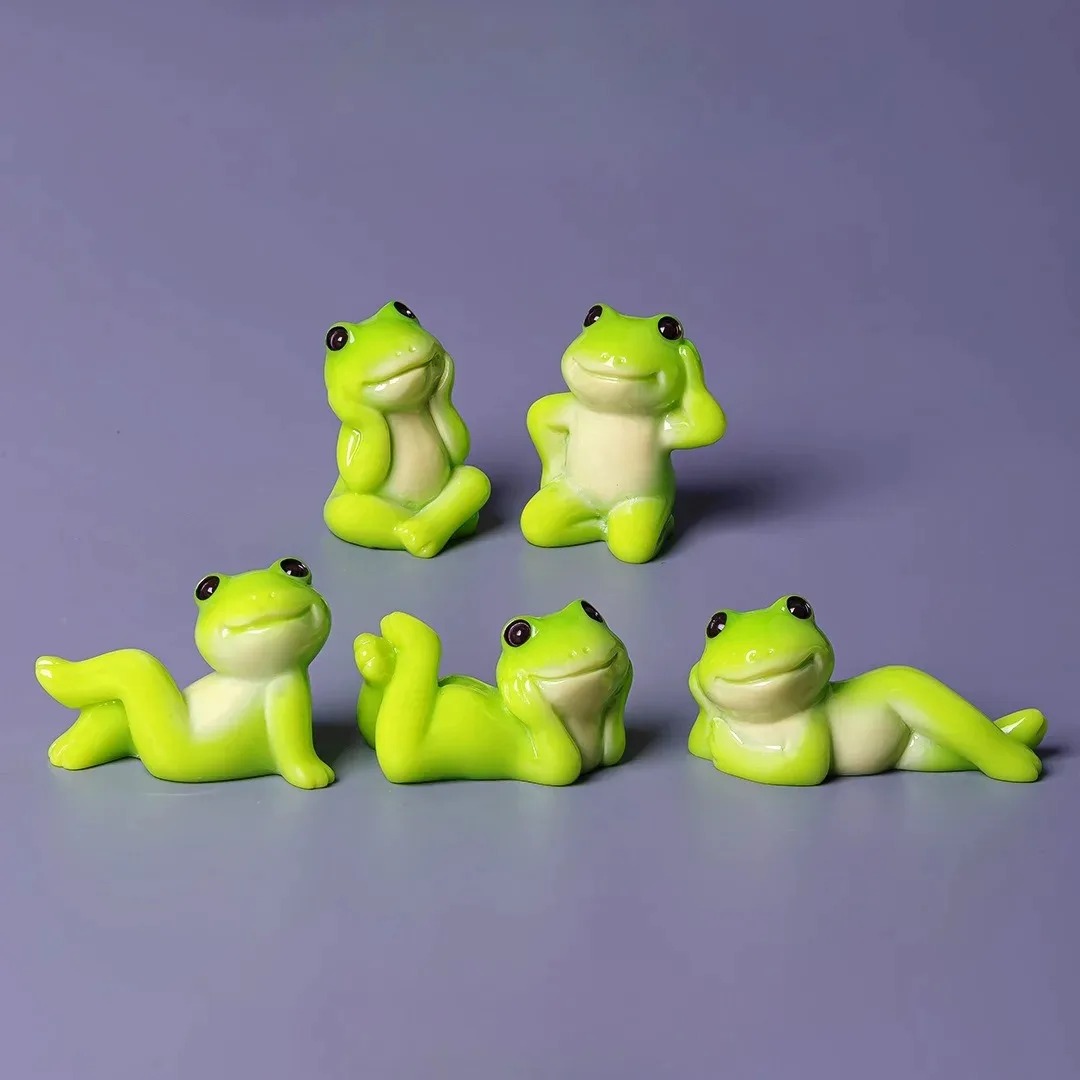 6pcs Cartoon Mini Funny Frog F - Aquarium Fish Cartoon 评论和价格