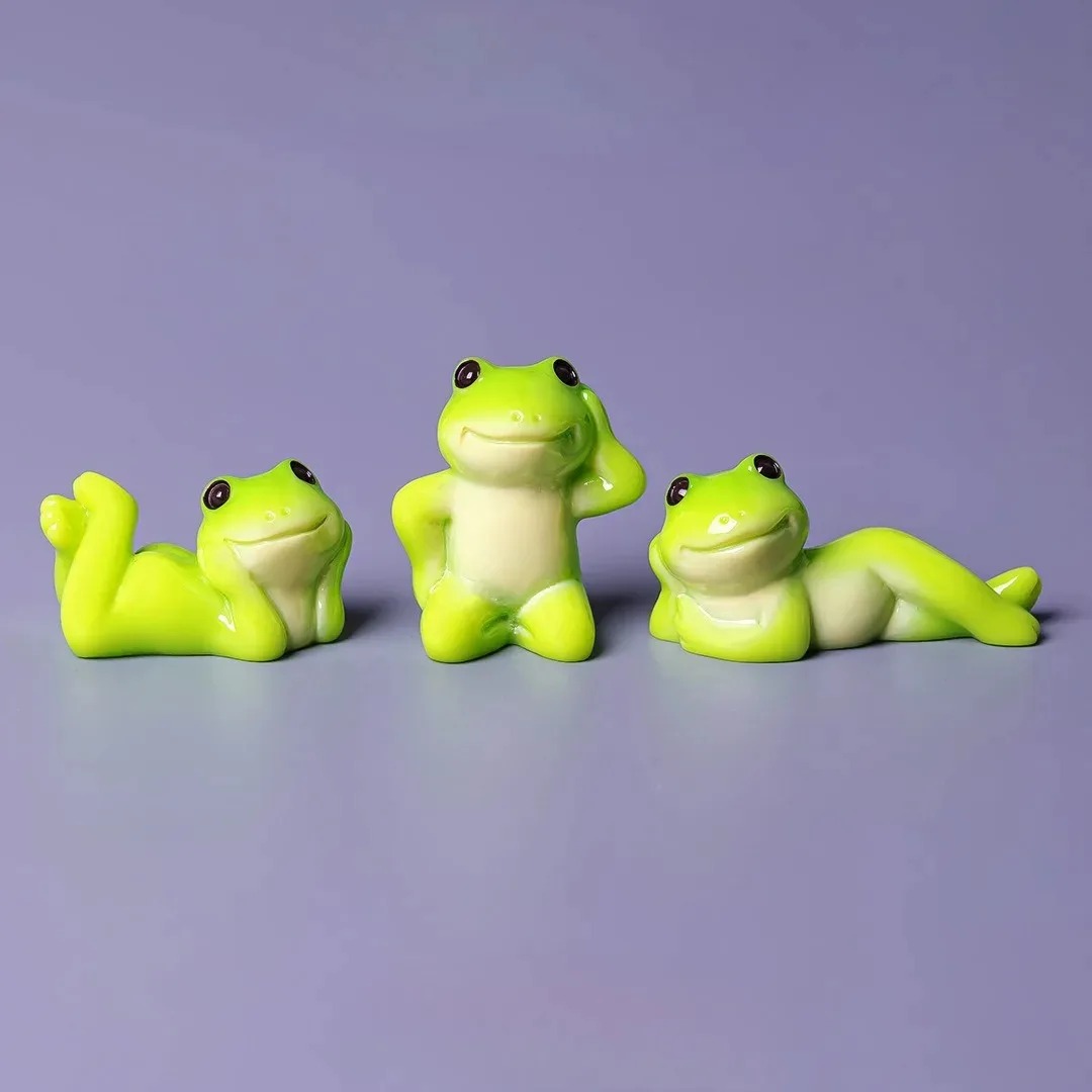 6pcs Cartoon Mini Funny Frog F - Aquarium Fish Cartoon 评论和价格
