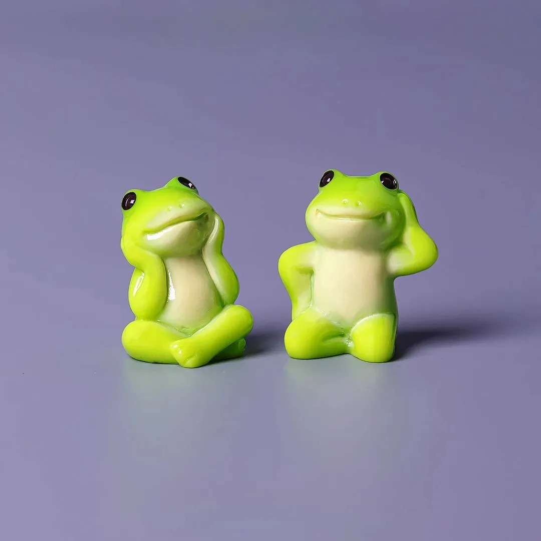6pcs Cartoon Mini Funny Frog F - Aquarium Fish Cartoon 评论和价格