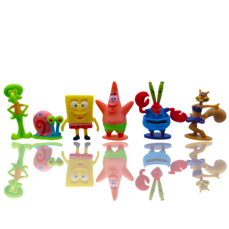 6pcs SpongeBob Fish Tank Decor - Aquarium Fish Cartoon 评论和价格