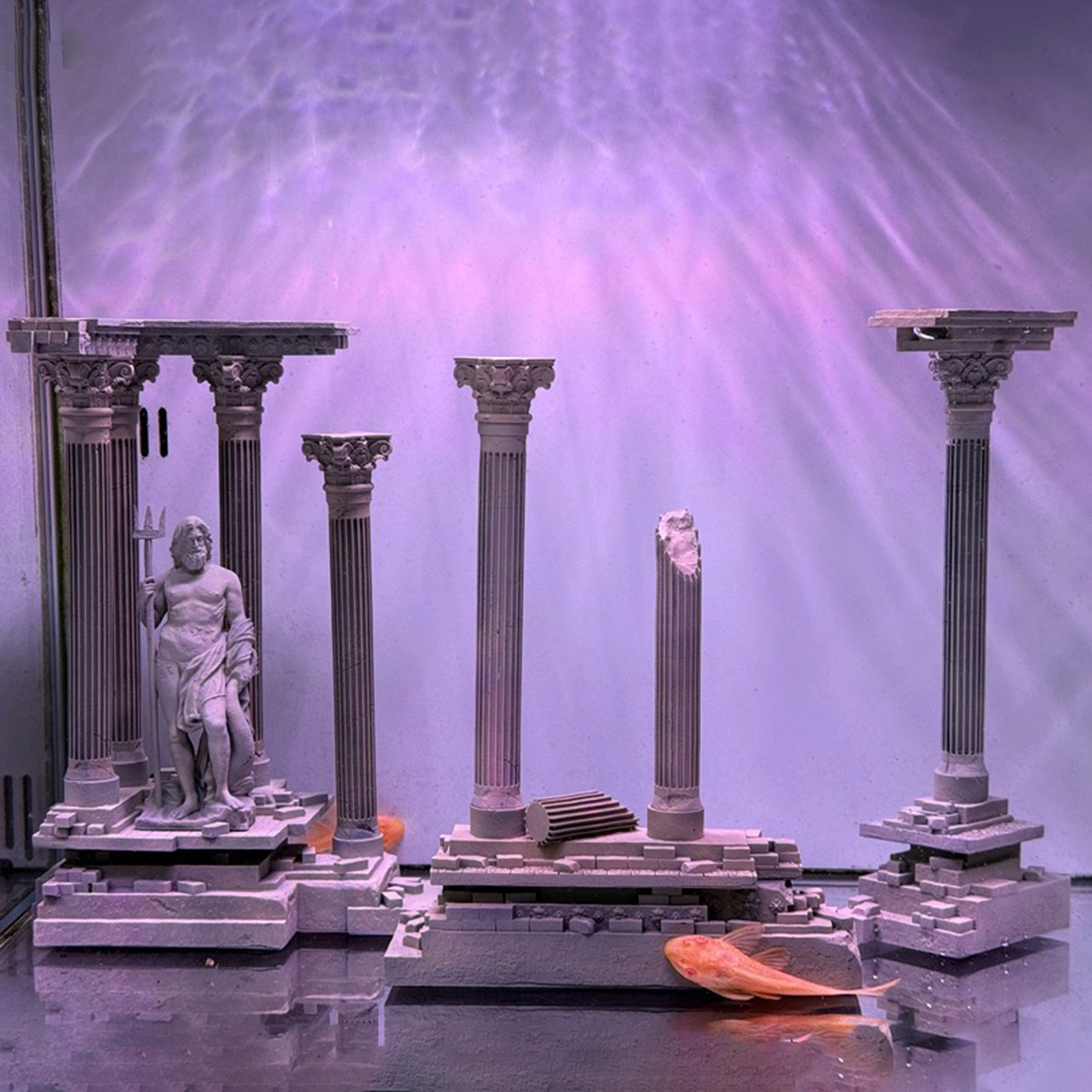 Roman Column Decoration Resin  - Aquarium Fish Cartoon 评论和价格