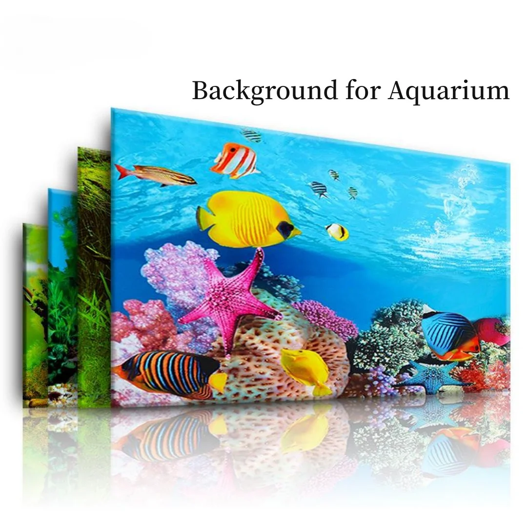 Background Aquarium 3D Sticker - Aquarium Fish Cartoon 评论和价格