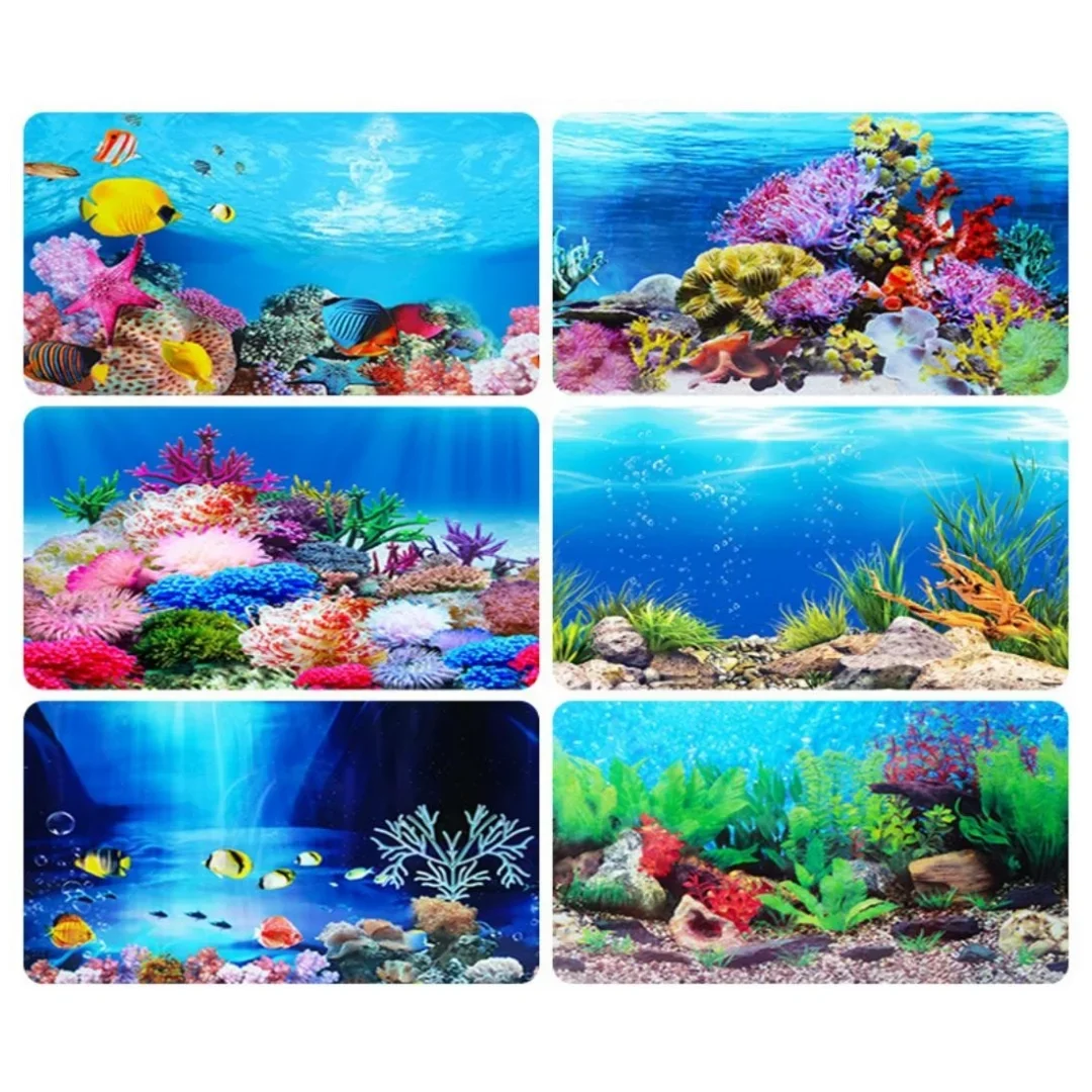 Background Aquarium 3D Sticker - Aquarium Fish Cartoon 评论和价格
