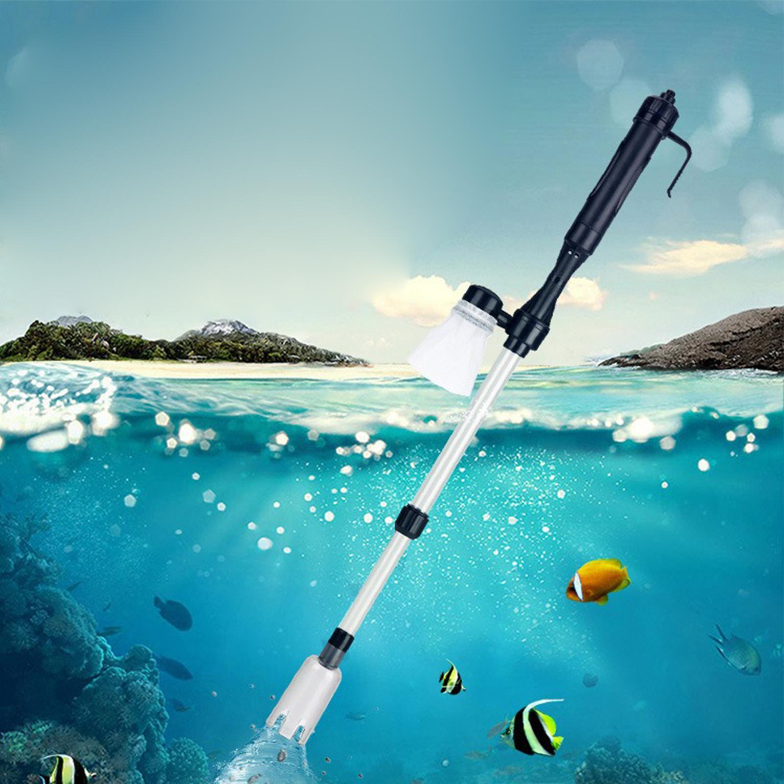 Aquarium Gravel Cleaner Telesc - Aquarium Fish Tank Cleaner 评论和价格