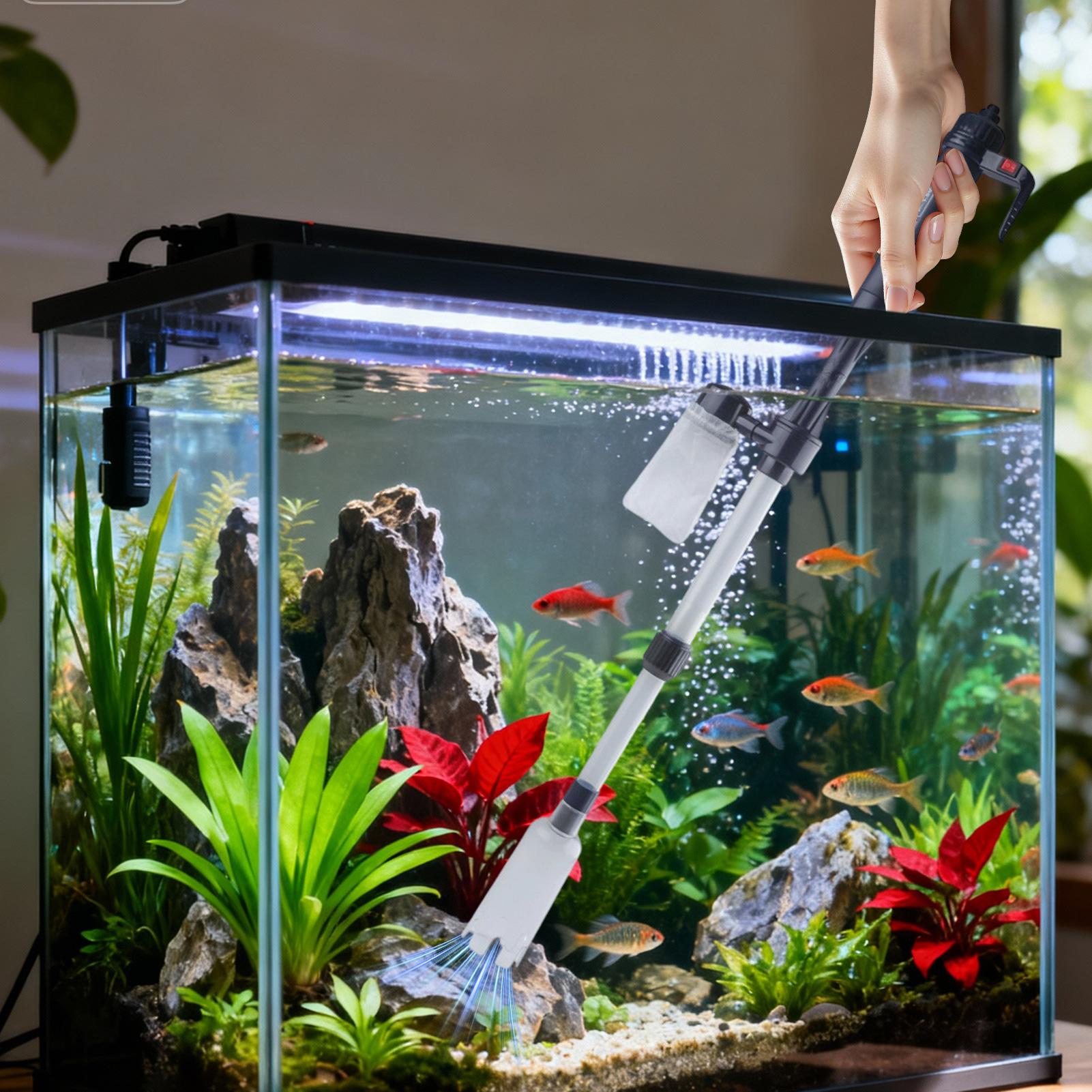Aquarium Gravel Cleaner Telesc - Aquarium Fish Tank Cleaner 评论和价格