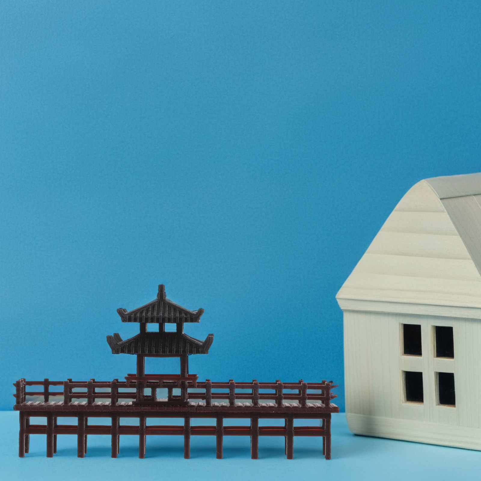 Miniature Garden Pavilion Brid - Aquarium Fish Bridge 评论和价格
