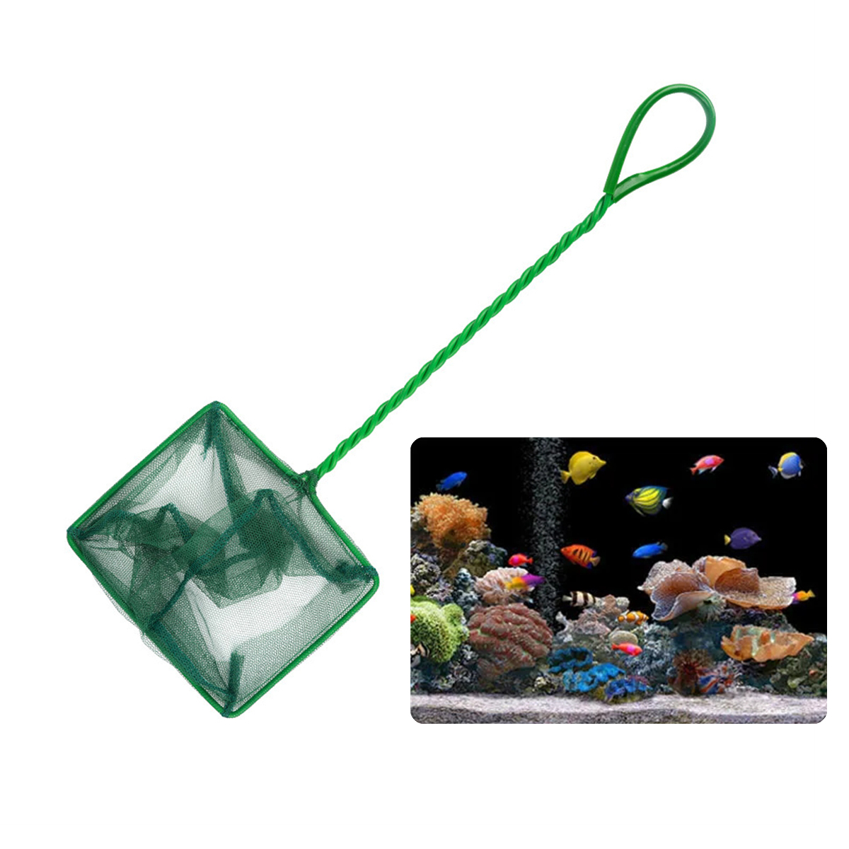 3~10 Inch Portable Nylon Green - Aquarium Fish Long 评论和价格