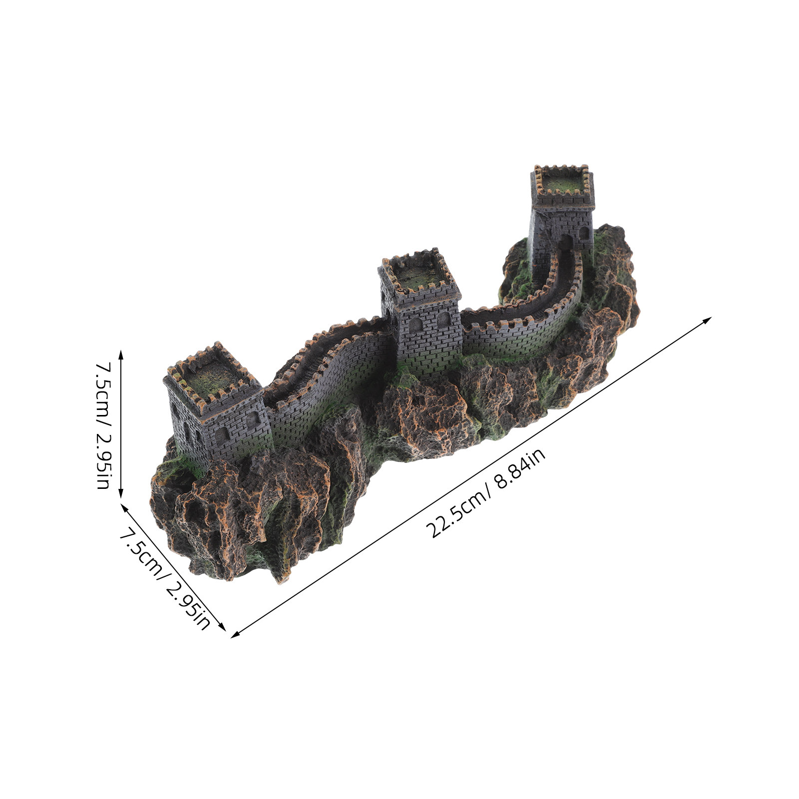 Miniature Sculpture Chinese Br - Aquarium Fish Bridge 评论和价格
