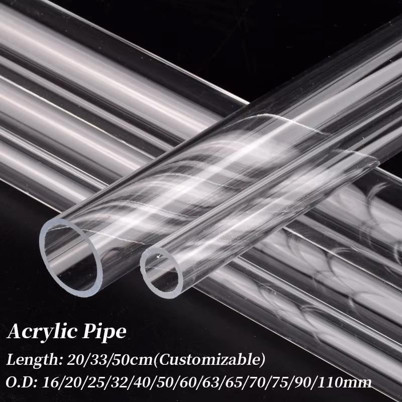 1Pc O.D 16~110mm Clear Acrylic - Aquarium Fish Long 评论和价格